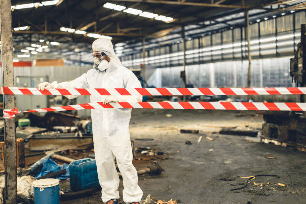 Professional Biohazard Cleanup technician working in Reedsville, WI